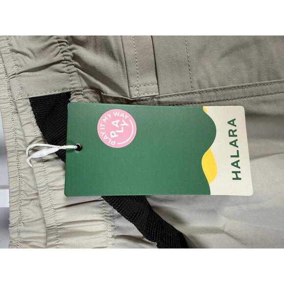 NWT Halara Women's Beige Casual Pants with Black Belt Size Medium - Picture 5 of 6